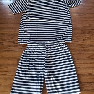 Retro mens swimming outfit